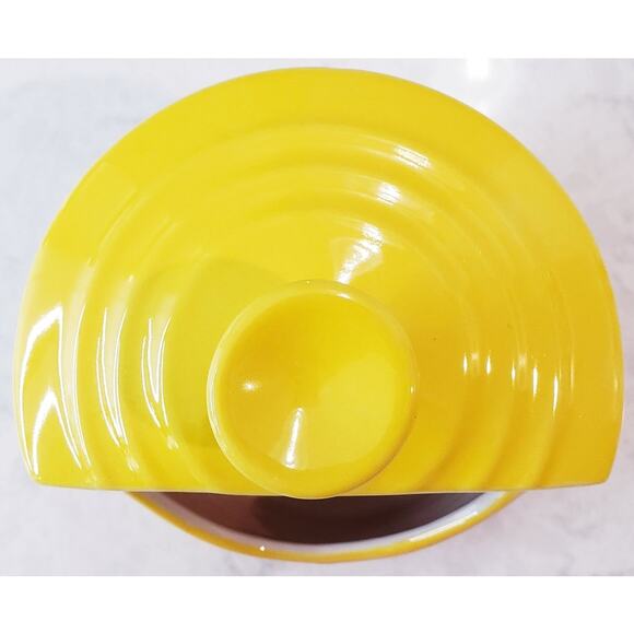 LE CREUSET Stoneware Salt Crock Ombre Yellow 10 oz./ 0.3L in VGUC - Picture 6 of 11